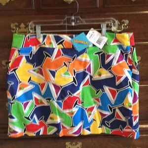 Loudmouth golf skort Martini pattern SIZE 16